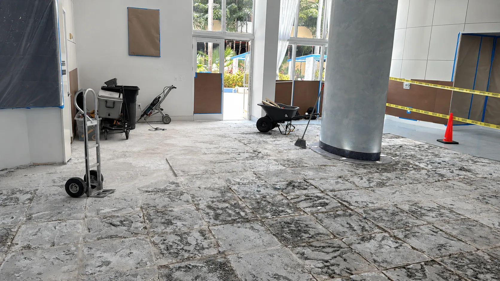Commercial Lobby Tile Project